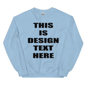 unisex crew neck sweatshirt light blue front 675a7214b107f