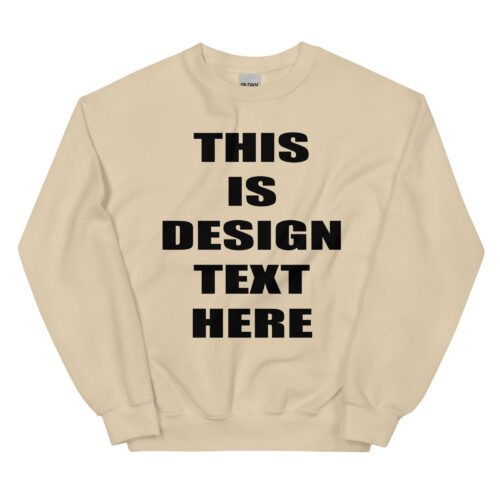 unisex crew neck sweatshirt sand front 675a7214b6d1a